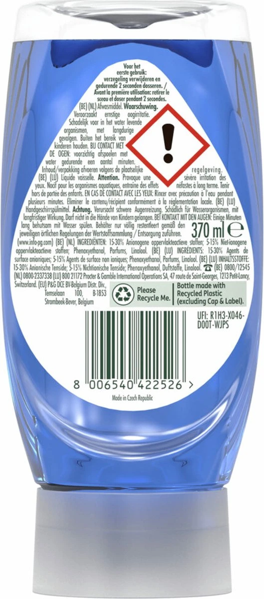 8x Dreft Max Power Afwasmiddel Extra Hygiëne 370 Ml 6 8x Dreft Max Power Afwasmiddel Extra Hygiëne 370 Ml - Afbeelding 6