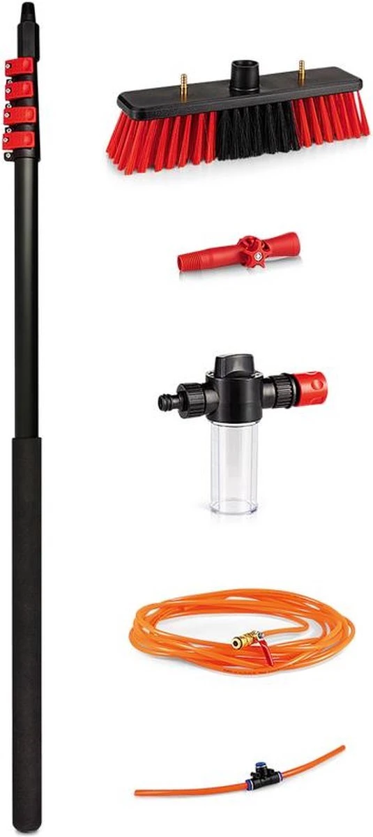 Merkloos Telescoopsteel Ramenwassen 4,6M - Met Borstel & Waterdoorvoer - Voor Ramen - Watertoevoer - Borstel 10 Merkloos Telescoopsteel Ramenwassen 4,6M - Met Borstel & Waterdoorvoer - Voor Ramen - Watertoevoer - Borstel - Afbeelding 10