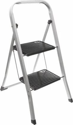 Excellent Houseware Inklapbare Keukentrap - 2 Treden - Tot 150kg - Metaal 8 Excellent Houseware Inklapbare Keukentrap - 2 Treden - Tot 150kg - Metaal -Winkel Voor Schoonmaakartikelen 700x1200