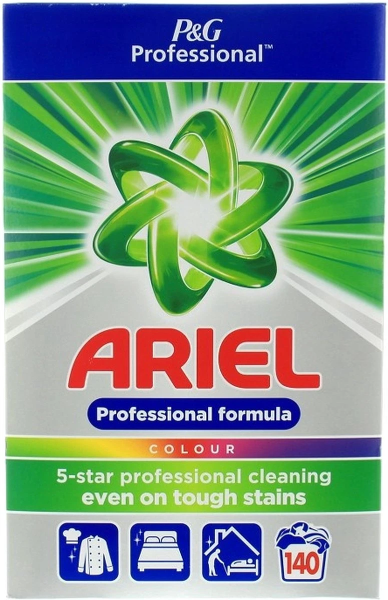 Ariel - Proffesional - Waspoeder Color - 9kg - 140 Wasbeurten 2 Ariel - Proffesional - Waspoeder Color - 9kg - 140 Wasbeurten - Afbeelding 2