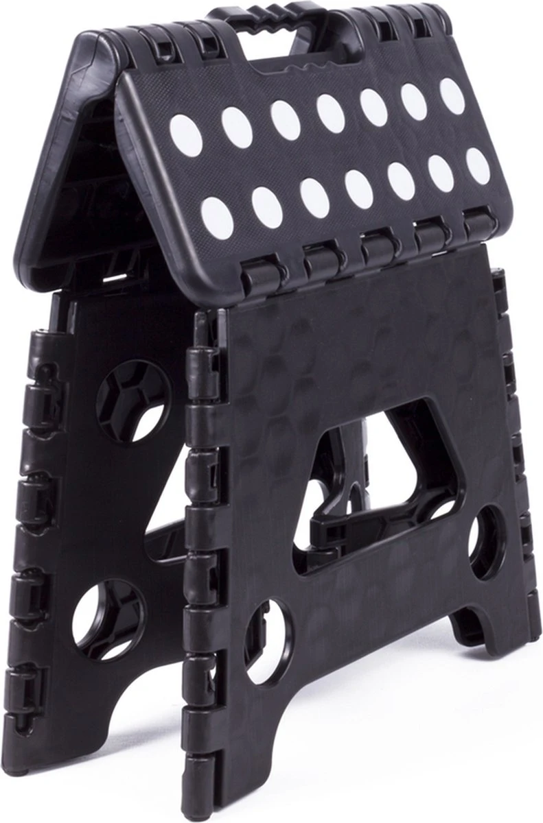 Opvouwbare Kruk - Keukentrap - Zwart 4 Opvouwbare Kruk - Keukentrap - Zwart - Afbeelding 4