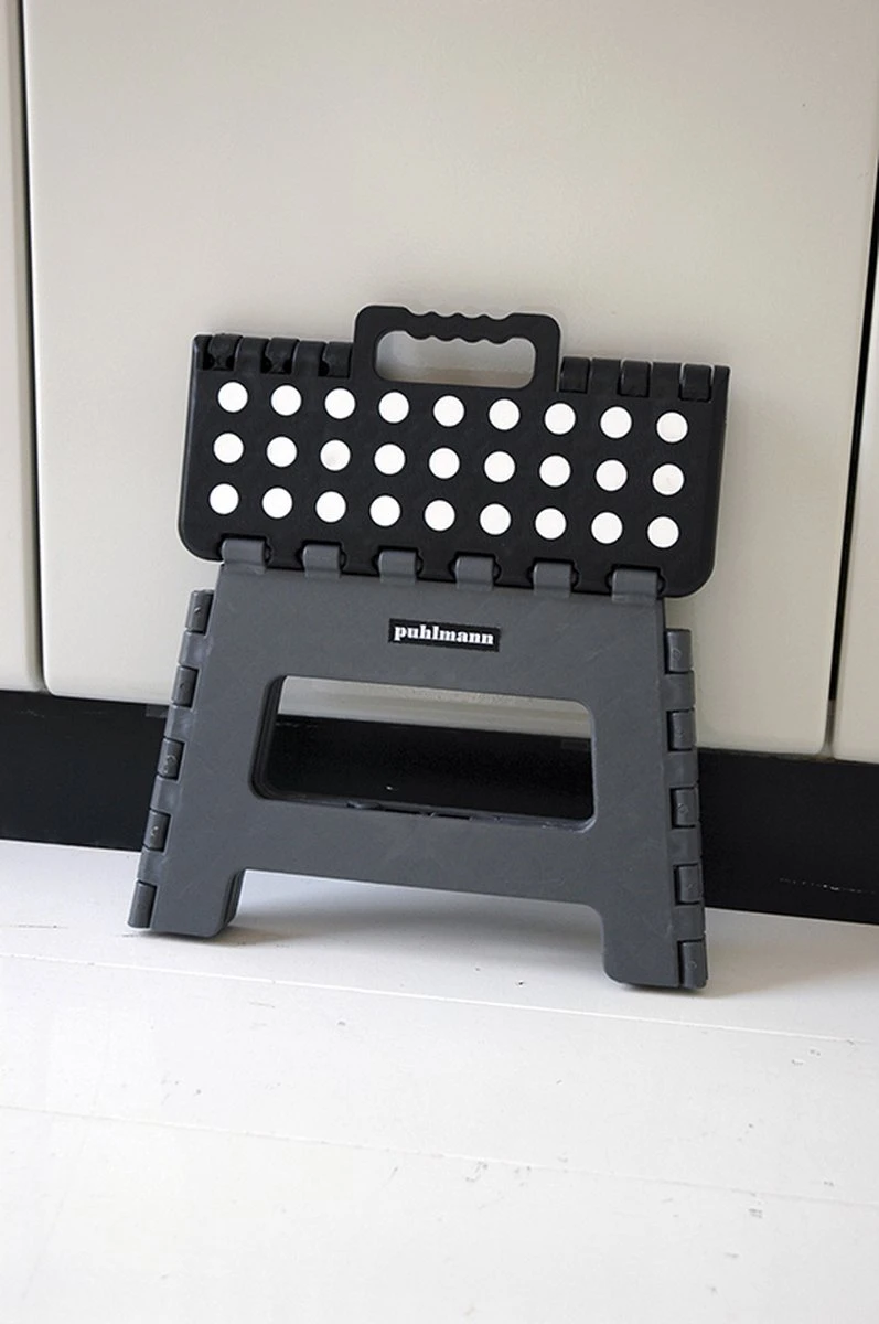 PUHLMANN - Inklapbare Kruk, JAMES, Plastic, Grijs, 22 Cm Hoog, Max 100 Kilo 7 PUHLMANN - Inklapbare Kruk, JAMES, Plastic, Grijs, 22 Cm Hoog, Max 100 Kilo - Afbeelding 7