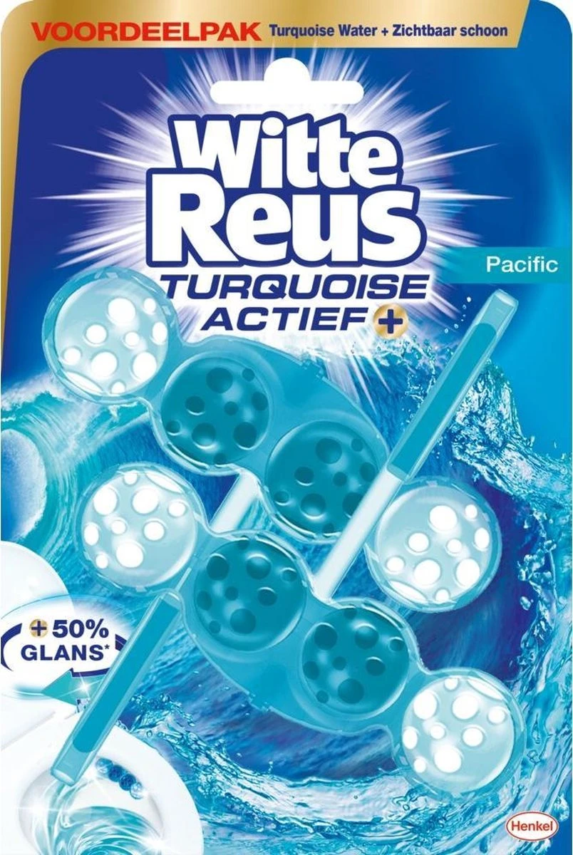 Witte Reus Turquoise Actief Toiletblok WC Blokjes Voordeelverpakking - 20 Stuks 2 Witte Reus Turquoise Actief Toiletblok WC Blokjes Voordeelverpakking - 20 Stuks - Afbeelding 2