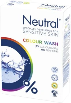 Neutral 0% Kleur Parfumvrij Waspoeder - 18 Wasbeurten - 1,188 Kg - Wasmiddel -Winkel Voor Schoonmaakartikelen 830x1200