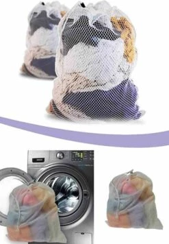 Wasnet Waszak - Groot - XL - 60 X 80 CM - Wit - Treksysteem - Trekbandsluiting - Polyester - Laundry Bag 6 Wasnet Waszak - Groot - XL - 60 X 80 CM - Wit - Treksysteem - Trekbandsluiting - Polyester - Laundry Bag -Winkel Voor Schoonmaakartikelen 832x1200 2