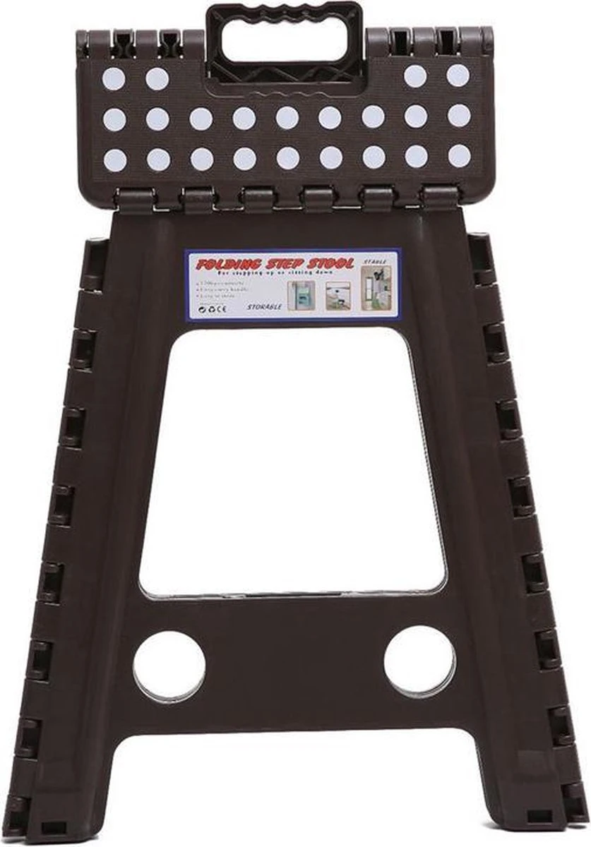 Merkloos Verdikt Kunststof Klapkruk-draagbaar-opvouwbare Kruk-Met Antislip Oppervlak Zwart 29x22cmx45cm 5 Merkloos Verdikt Kunststof Klapkruk-draagbaar-opvouwbare Kruk-Met Antislip Oppervlak Zwart 29x22cmx45cm - Afbeelding 5