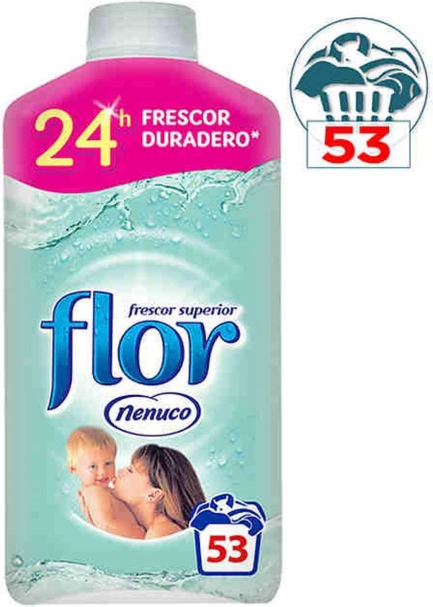 Merkloos Flor Wasverzachter - Nenuco 1100ml / 50 Wasbeurten 2 Merkloos Flor Wasverzachter - Nenuco 1100ml / 50 Wasbeurten - Afbeelding 2