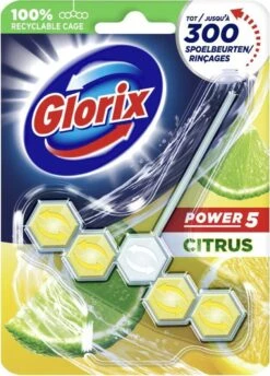 Glorix Power 5 Toiletblokken - Citroen - 9 Stuks - Voordeelverpakking 17 Glorix Power 5 Toiletblokken - Citroen - 9 Stuks - Voordeelverpakking -Winkel Voor Schoonmaakartikelen 861x1200