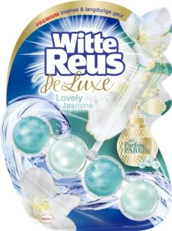 Witte Reus DeLuxe Toiletblok - Lovely Jasmine - WC Blokjes Voordeelverpakking - 10 Stuks -Winkel Voor Schoonmaakartikelen 894x1200