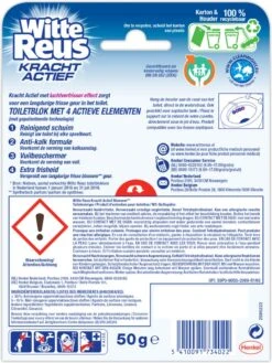 Witte Reus Kracht Actief Toiletblok - Bloesem - WC Blokjes Voordeelverpakking - 10 Stuks 30 Witte Reus Kracht Actief Toiletblok - Bloesem - WC Blokjes Voordeelverpakking - 10 Stuks -Winkel Voor Schoonmaakartikelen 900x1200 10