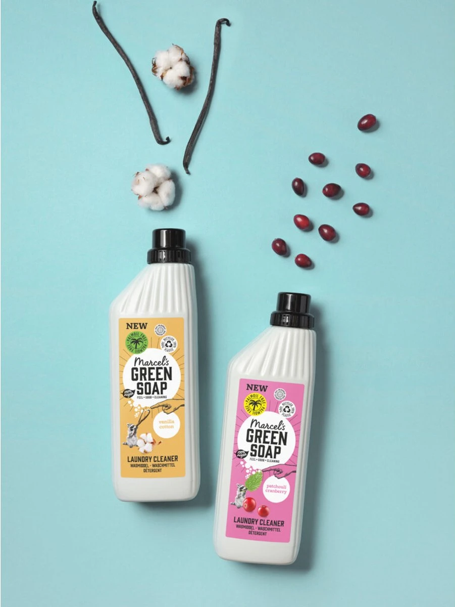 Marcel's Green Soap Wasmiddel Vanille & Katoen - 19 Wasbeurten - 1 Liter - Palmolievrij 7 Marcel's Green Soap Wasmiddel Vanille & Katoen - 19 Wasbeurten - 1 Liter - Palmolievrij - Afbeelding 7