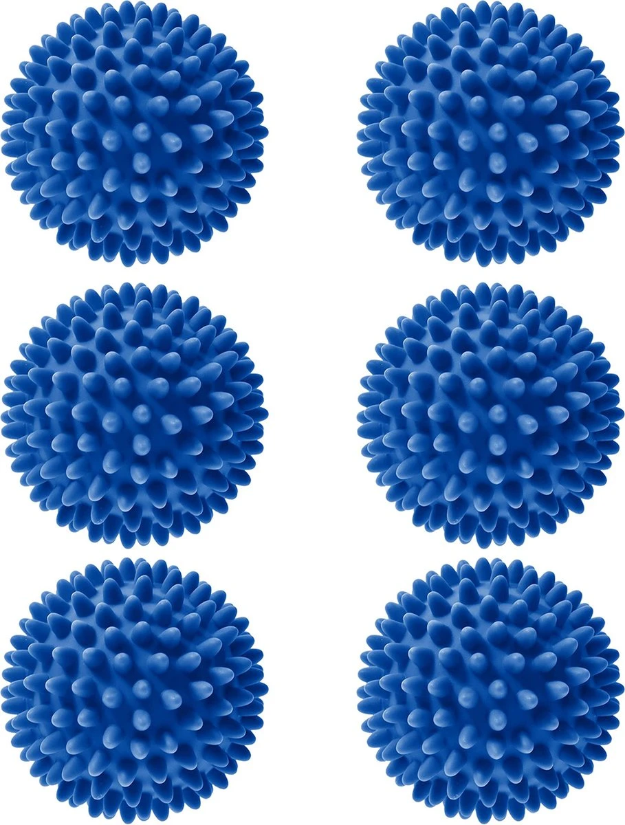 Roegaarden Drogerballen - Wasbollen - 6 Stuks - Siliconen - Sneller Droog - Anti-kreuk 1 Roegaarden Drogerballen - Wasbollen - 6 Stuks - Siliconen - Sneller Droog - Anti-kreuk