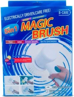 B-care Magic Brush - Elektrische Multifunctionele Schoonmaakborstel - 7 Opzetstukken - Wasborstel - Poetsmachine - Schrobborstel - Handborstel - Werkborstel - Schrobber - Boorborstel - Reinigingsborstel -Winkel Voor Schoonmaakartikelen 914x1200