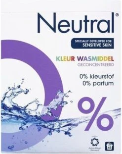Neutral 0% Kleur Parfumvrij Waspoeder - 18 Wasbeurten - 1,188 Kg - Wasmiddel -Winkel Voor Schoonmaakartikelen 952x1200