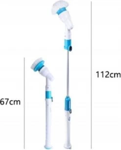 Merkloos Elektrische Schoonmaakborstel - Draadloos - 3 Opzetstukken - Oplaadbaar - Schrobber - Poetsmachine - Schoonmaak Middelen - Schoonmaak Borstel - Schrobborstel - Badkamer / Keuken - Poetsmachine - Polijstmachine - Reinigingsborstel -Winkel Voor Schoonmaakartikelen 970x1200 5